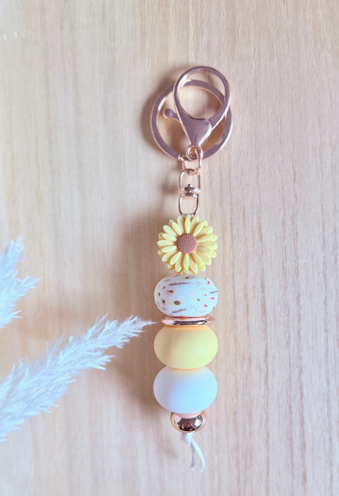 Sunshine Daisy Keyring