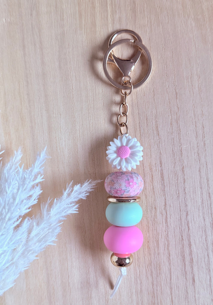 Bubblegum Garden Daisy Keyring