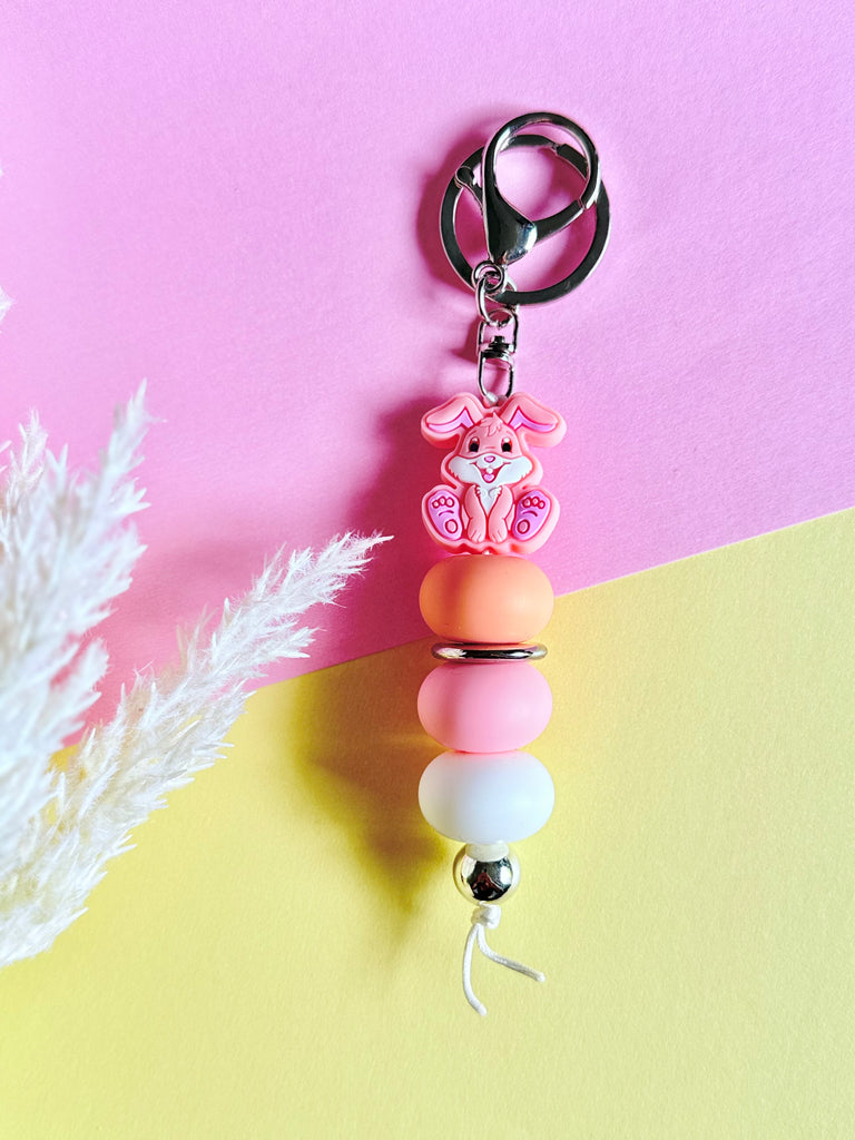 Vibrant Easter Bunny Keyring